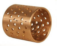 Casquillo deslizante de bronce con agujeros, fi90 h = 85 mm d95